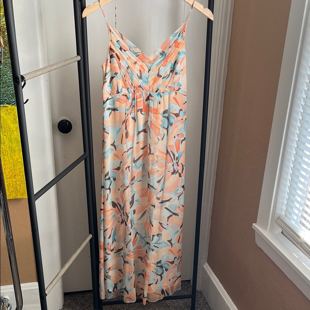 Peach Women’s Silk Sun Dress
